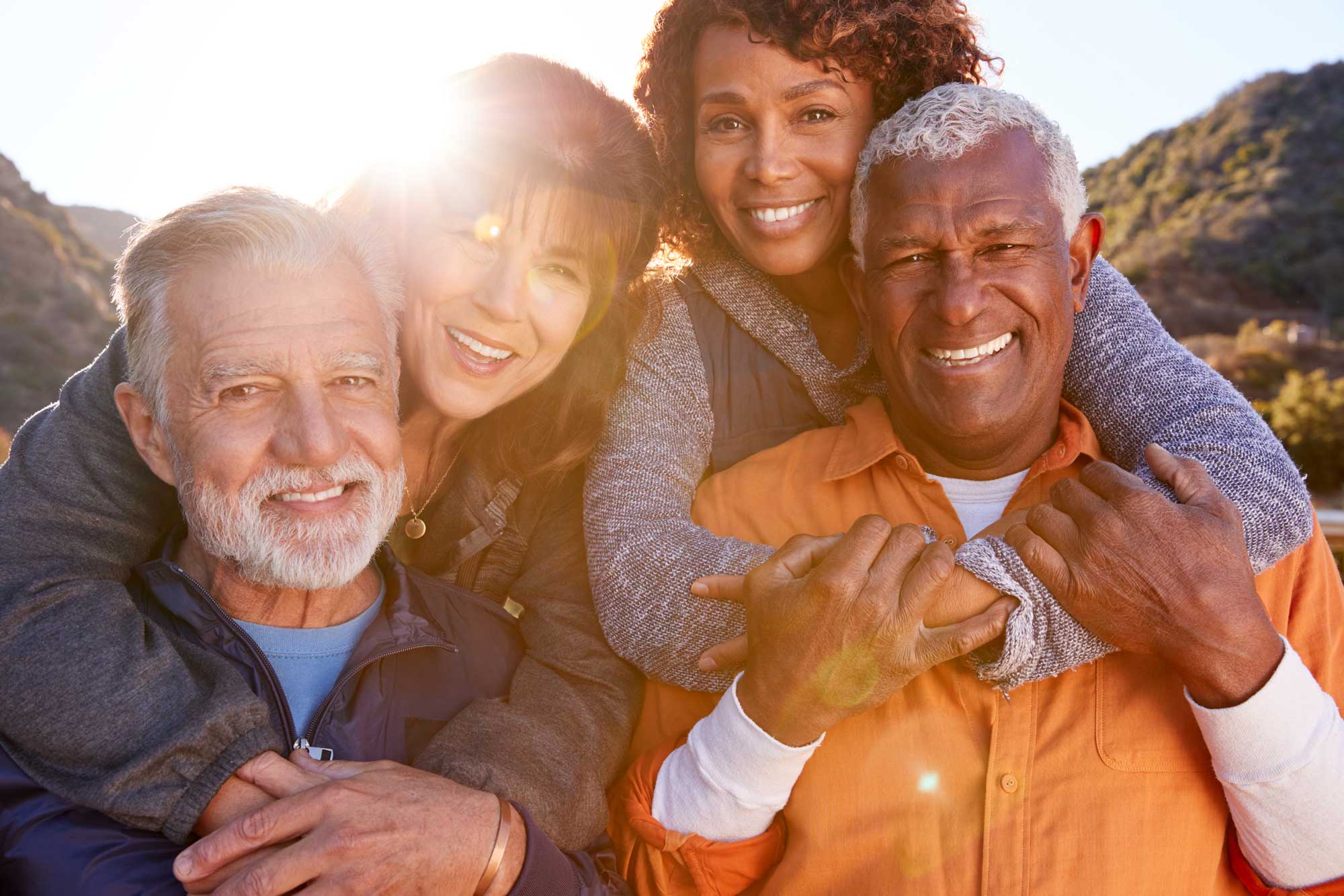 cheerful group of seniors